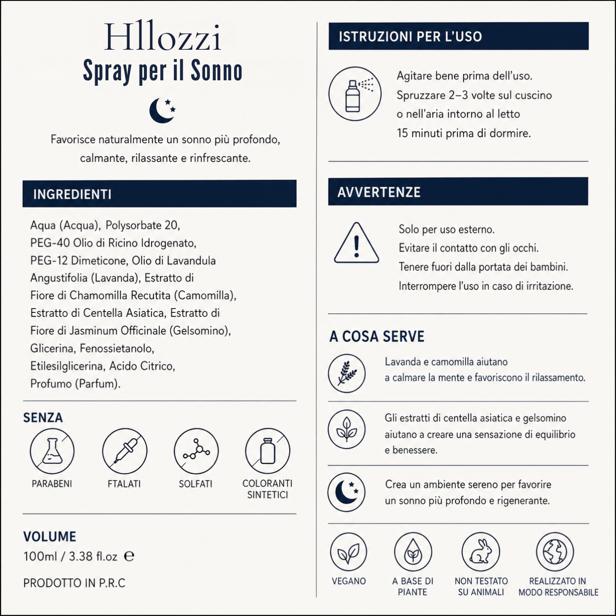 Hllozzi™ Spray per il Sonno